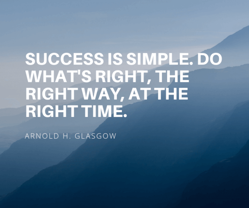 success is simple