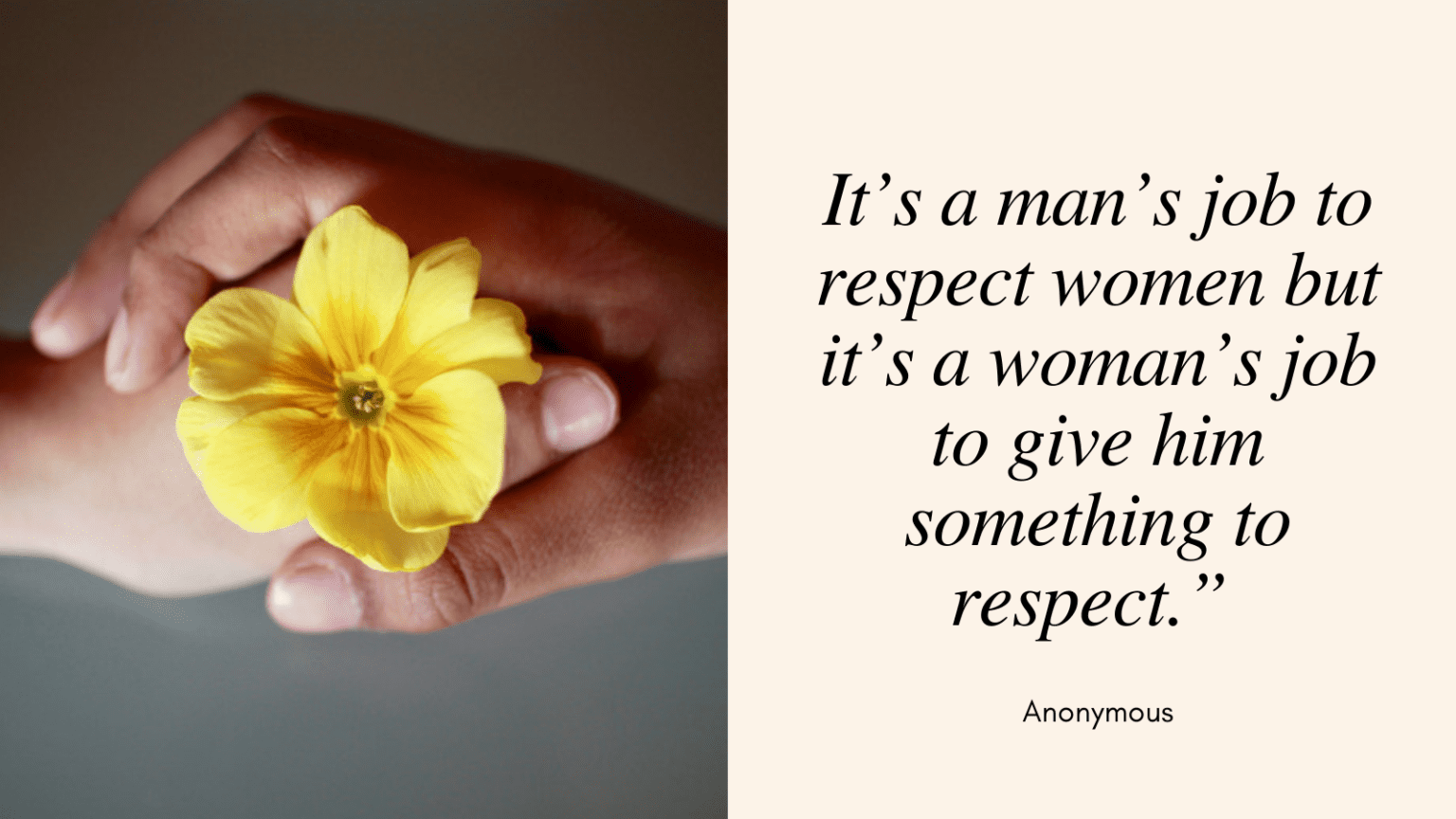 respect woman essay