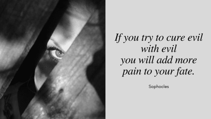 If you try to cure evil with evil you will add more pain to your fate. - 35 Short Evil Quotes will Remove Your Dark Mind