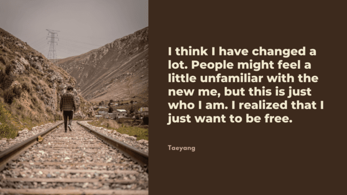 I think I have changed a lot. People might feel a little unfamiliar with the new me but this is just who I am. I realized that I just want to be free. - 20 Short Quotes About New Me by Famous People