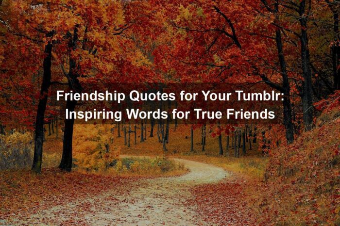 Friendship Quotes for Your Tumblr: Inspiring Words for True Friends