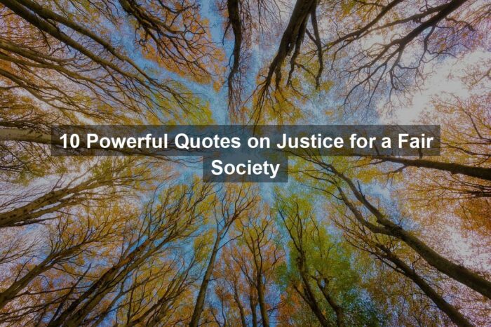 10 Powerful Quotes on Justice for a Fair Society