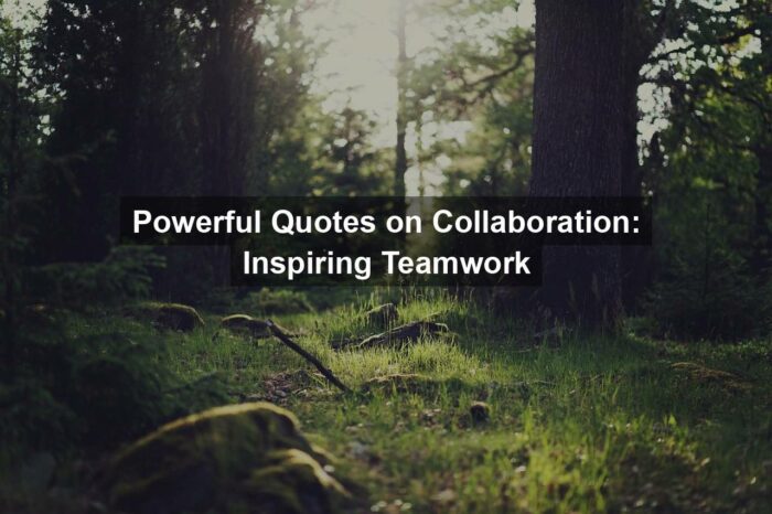 Powerful Quotes on Collaboration: Inspiring Teamwork