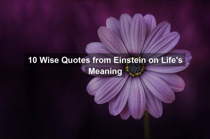 10 Wise Quotes from Einstein on Life’s Meaning