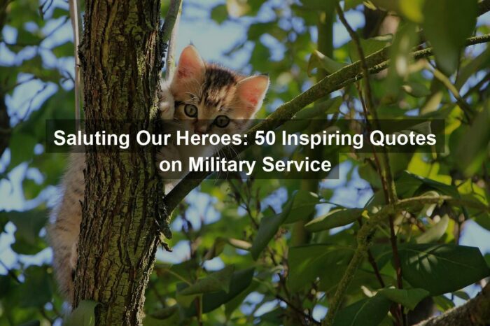 Saluting Our Heroes: 50 Inspiring Quotes on Military Service