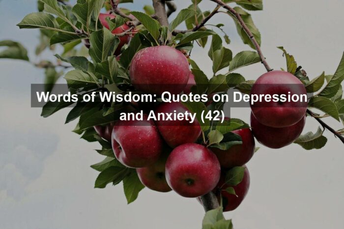 Words of Wisdom: Quotes on Depression and Anxiety (42)